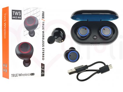 355 2 355 2 bezdratova bluetooth sluchatka tws akz w8 barva modra