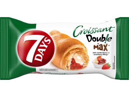 7days Croissant Double Max vanilka+jahoda 80g