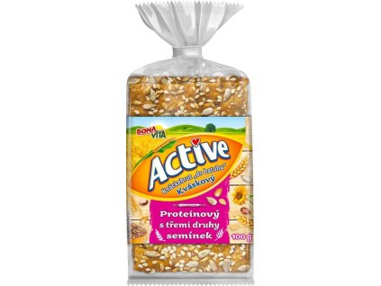 Bonavita Active Knackebrot kváskový "do batohu" proteinový,3 druhy semínek 110g