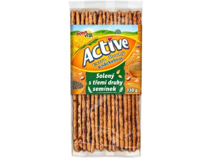 Bonavita Active Knackebrot solený se třemi druhy semínek 130g
