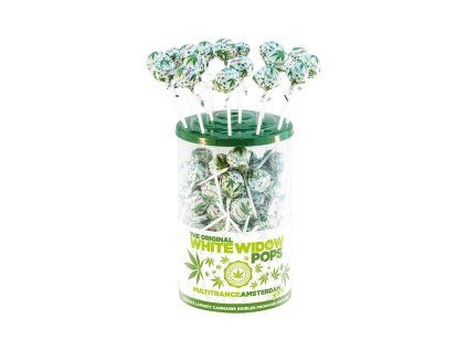 cannabis pops white widow lollies display container canna13W 1