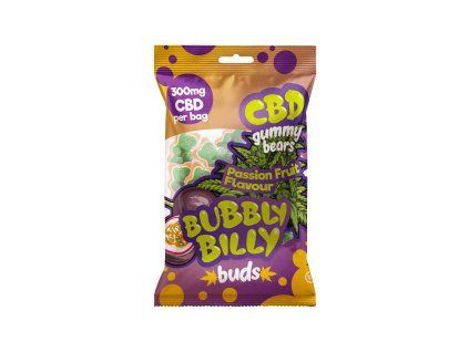 300mg cbd passion fruit gummy bears bubbly billy buds canna22 1