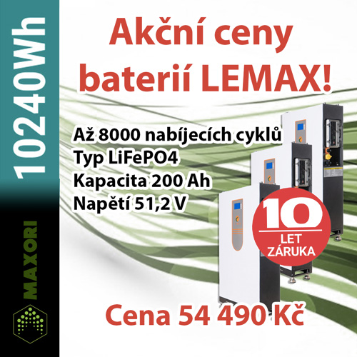Akční ceny baterií LEMAX !