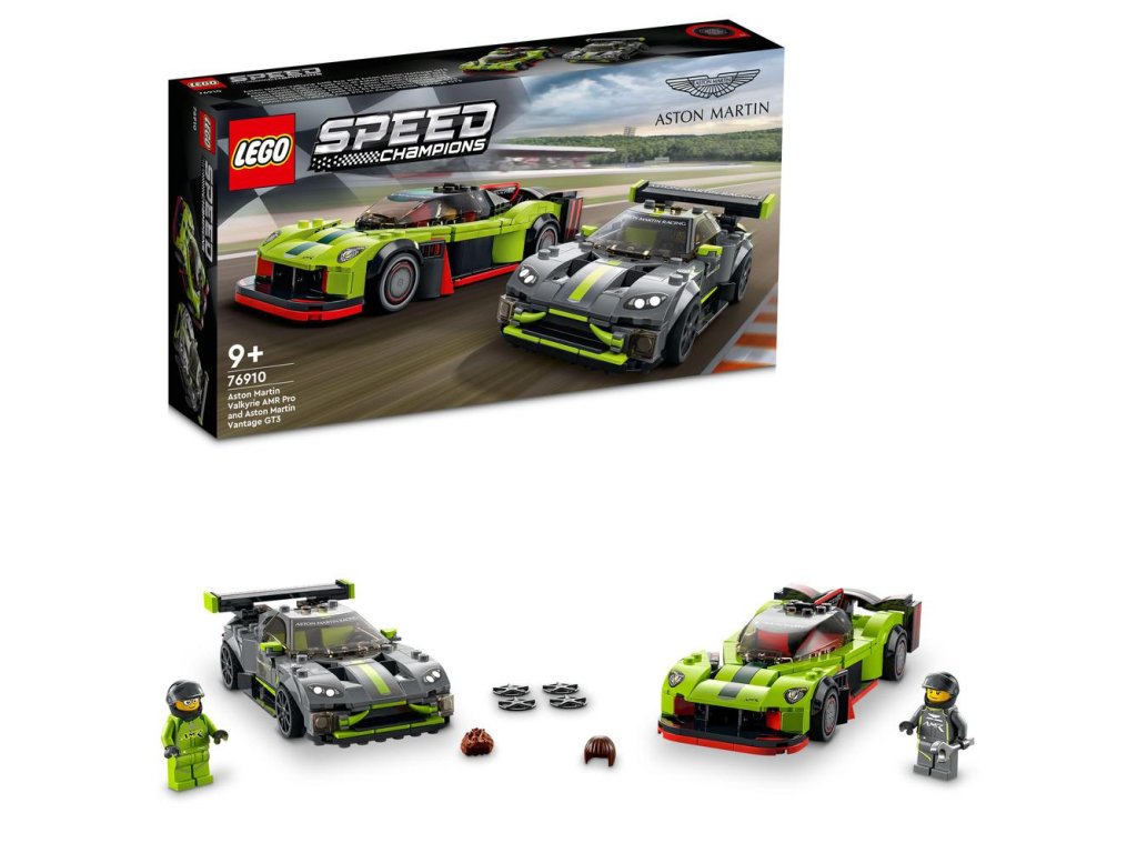 LEGO® Speed Champions 76910 Aston Martin Valkyrie AMR Pro a Aston Martin Vantage GT3