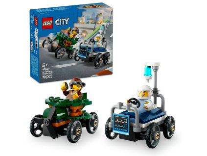 LEGO® City 60459 Pretekársky balíček: Lietadlo vs. nemocničné lôžko
