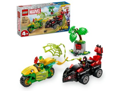 LEGO® Marvel 11198 Spin, Electro a naháňačka s dinosaurím vozidlom