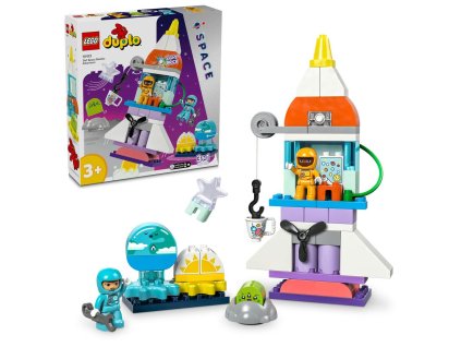 LEGO® Duplo 10422 Vesmírne dobrodružstvo s raketoplánom 3 v 1