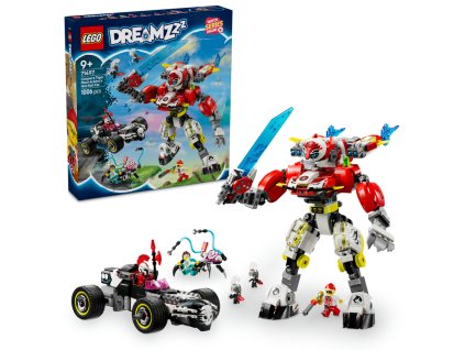 LEGO® DREAMZzz™ 71497 Cooperov tigrí robot a Zerov hot rod