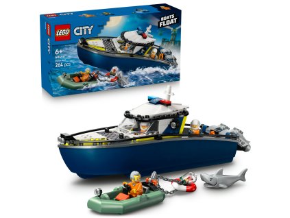 LEGO® City 60456 Naháňačka v policajnej lodi