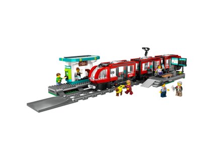 LEGO® City 60423 Električka a zastávka v centre mesta