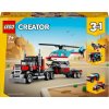 LEGO® Creator 31146 Nákladiak s plochou korbou a helikoptérou