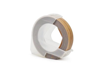 paska pro dymo a0898200 3d 9mm bily tiskpodklad v barve dreva kompatibilni