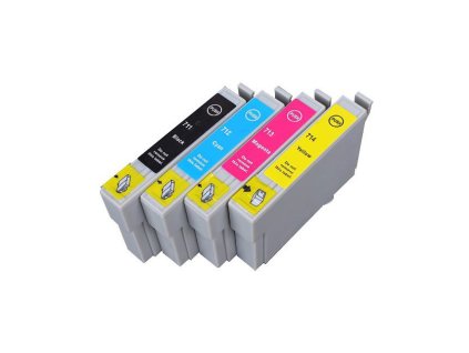 Alternativa Color X sada  Epson T0715 C/M/Y/BK, 15 ml černá, 13,5 ml barvy