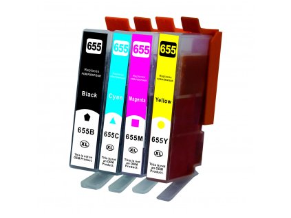 Alternativa Color X sada HP 655XL C/M/Y/BK, černá 24ml, barvy 15ml