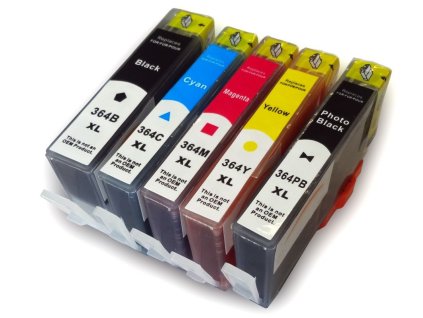 Alternativa Color X  sada HP 364XL BK/C/M/Y/PBK, 24ml BK + 15ml barvy