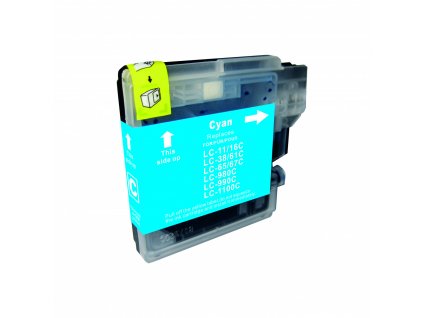 Alternativa Color X  LC980C / 1100C - inkoust cyan pro  Brother DCP145C, 260 str.
