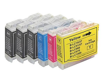 Alternativa Color X sada LC970/1000 pro tiskárny Brother 22 ml černá 17 ml barvy