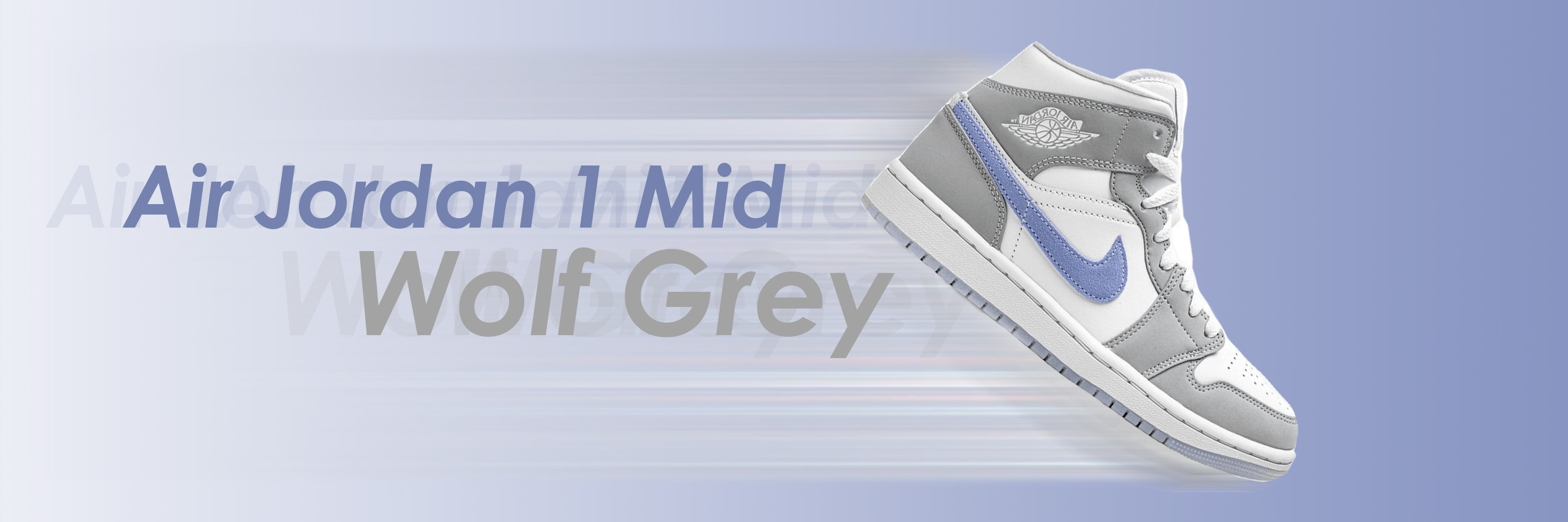 AIR JORDAN 1 MID WOLF GREY