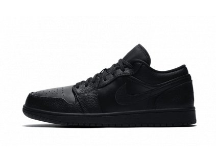 AJ1 Low Triple Black 1