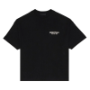 black white tee front png