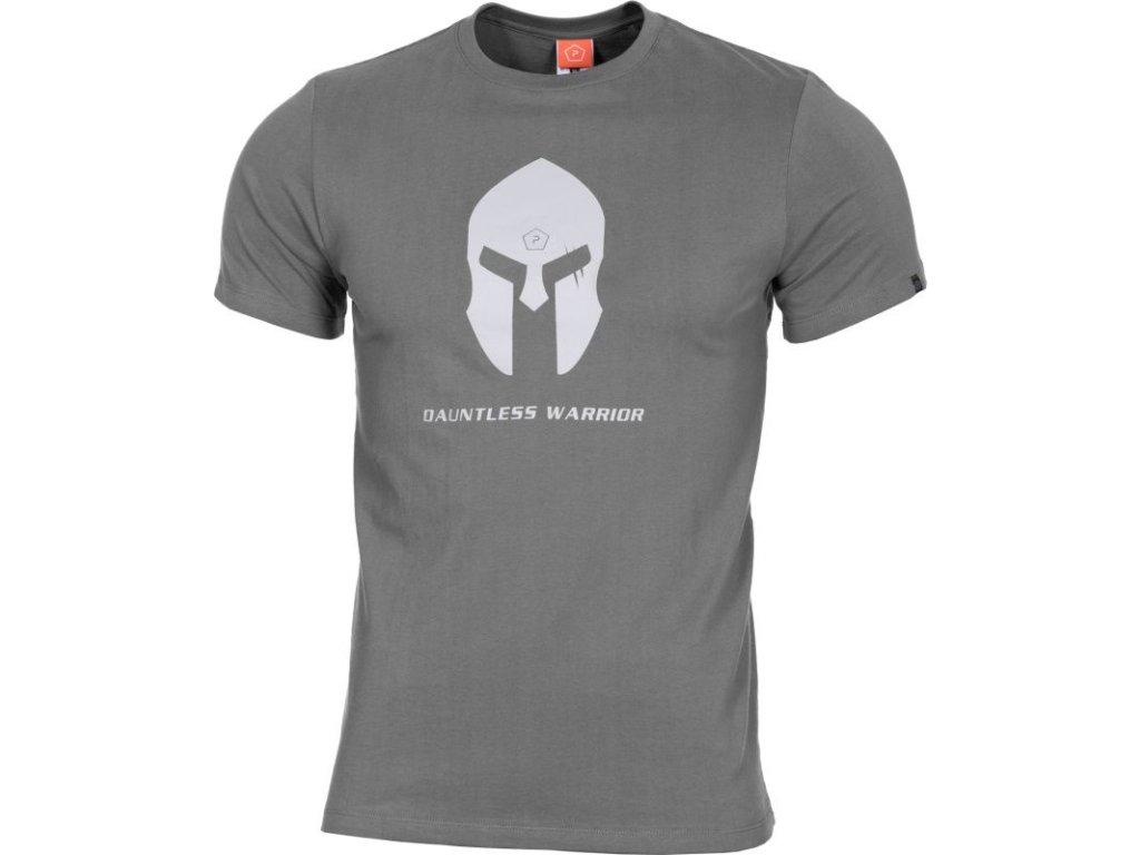 PENTAGON Tričko SPARTAN HELMET - šedé (K09012-SH-WOLFGREY)