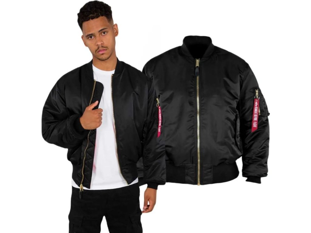 ALPHA INDUSTRIES Bunda MA-1 Heritage - black (100101/03)