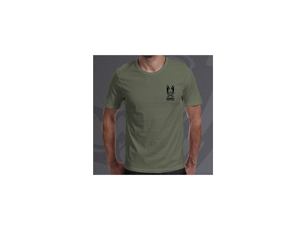 WARRIOR Tričko Vintage - olive drab (W-TSHIRT-OD)