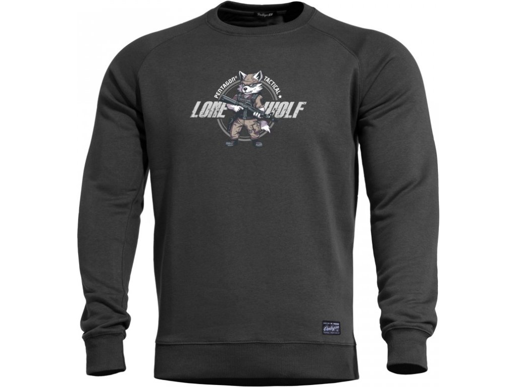 PENTAGON Sveter HAWK LONE WOLF - black (K09019-LO)
