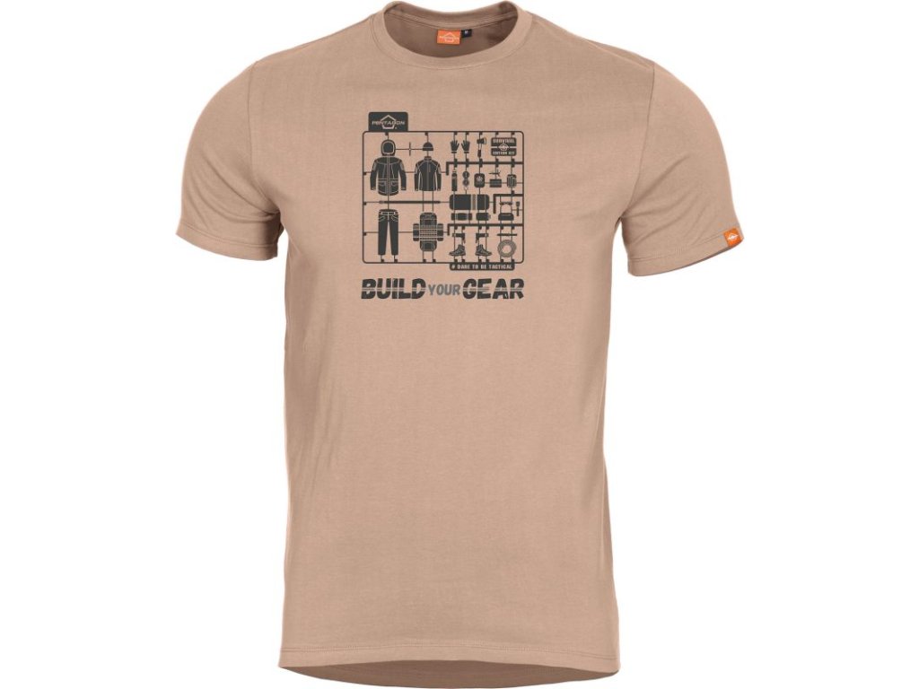 PENTAGON Tričko BUILD YOUR GEAR - khaki (K09012-BG-KH)