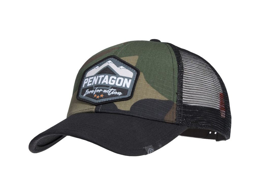 PENTAGON Baseball šiltovka ERA "Born for action" - woodland (K13048-BA)