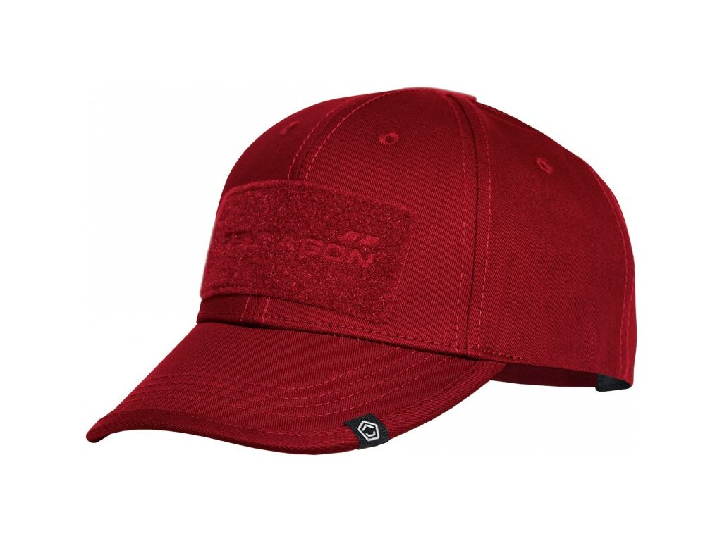 PENTAGON Baseball šiltovka s velcro panelmi, bavlna - red (K13025-RED)