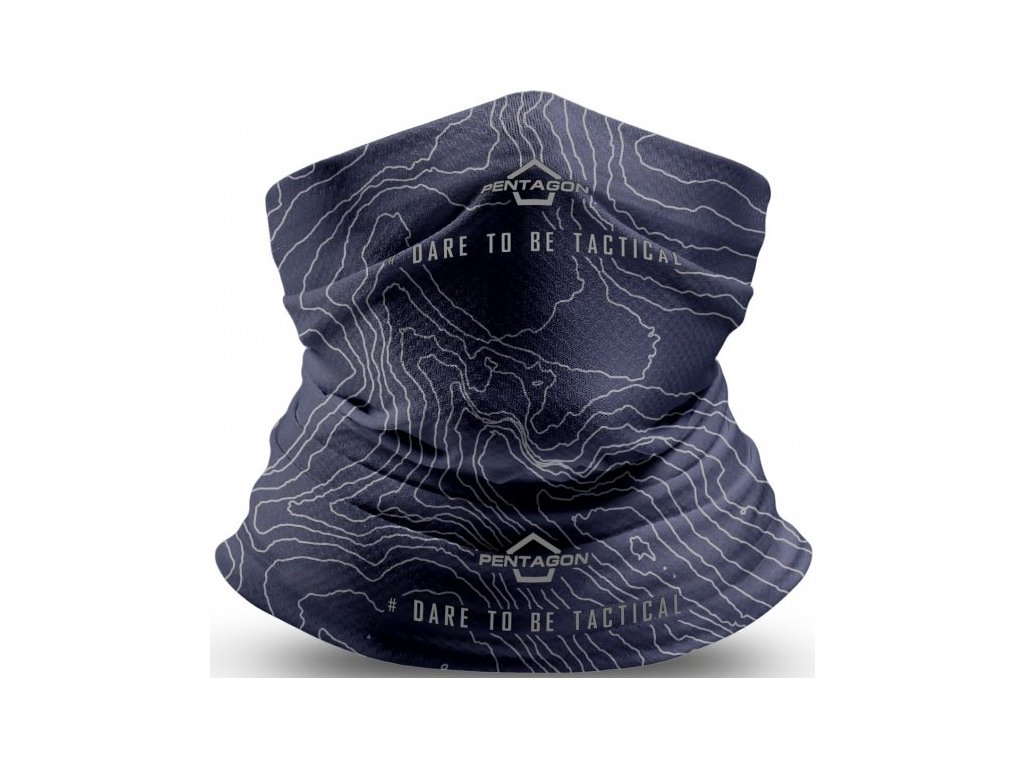 PENTAGON Multifunkčná šatka Skiron Topographic - RAF blue (K14013-TM)