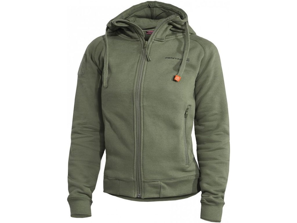 PENTAGON Dámska mikina APHRODITE s kapucňou - camo green (K08042)