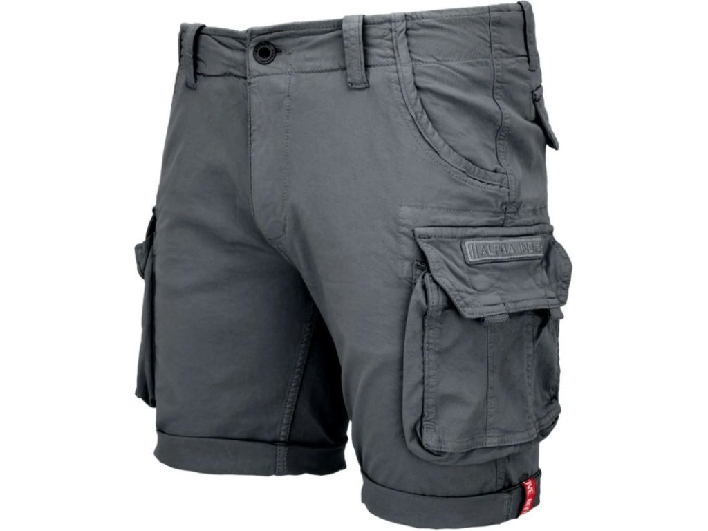 ALPHA INDUSTRIES Krátke nohavice Crew - vintage grey (176203/684)