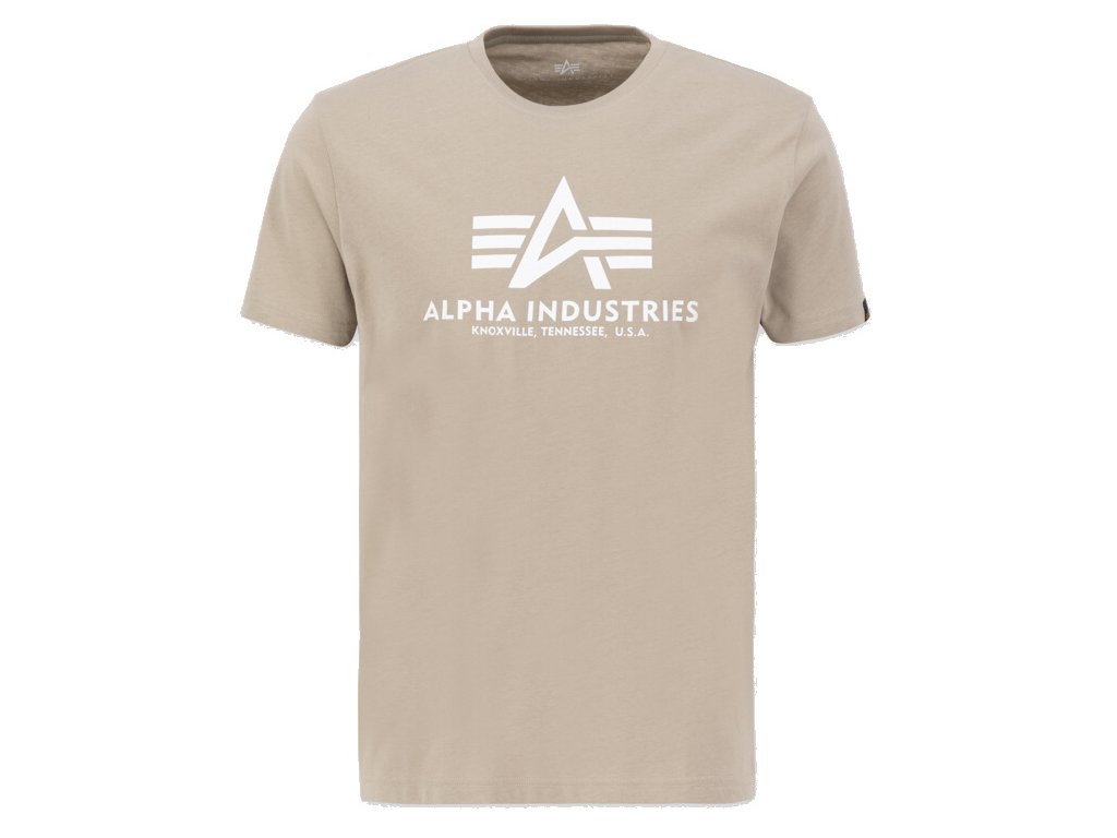 ALPHA INDUSTRIES Tričko BASIC - vintage sand (100501/679)
