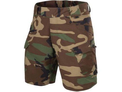 HELIKON Krátke nohavice UTS 8,5" Ripstop - woodland (SP-UTS-PR-03)