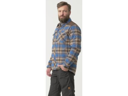 HELIKON Košela Winter Warden - forest blue plaid (KO-WWS-PB-PK)
