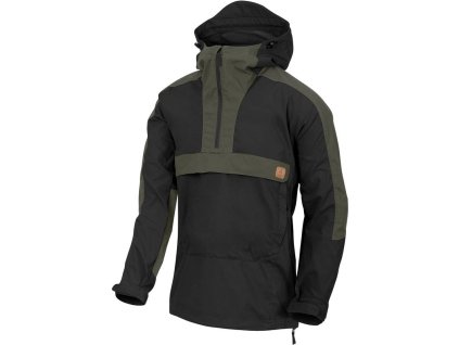 HELIKON Bunda Anorak Woodsman - black / taiga green (KU-WDN-DC-0109A)