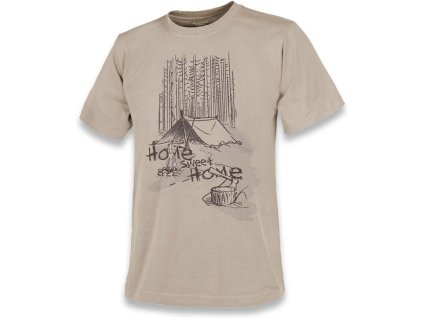 HELIKON Tričko Home Sweet Home - khaki (TS-HSH-CO-13)