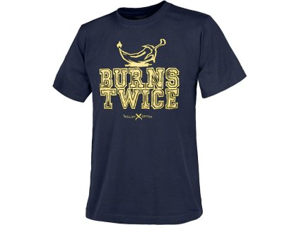 HELIKON Tričko Trollsky Burns Twice - navy blue (TS-TBT-CO-37)