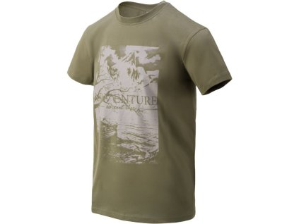 HELIKON Tričko Adventure Is Out There - olive green (TS-AIO-CO-02)