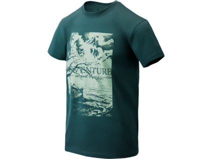 HELIKON Tričko Adventure Is Out There - dark azure (TS-AIO-CO-AZ)