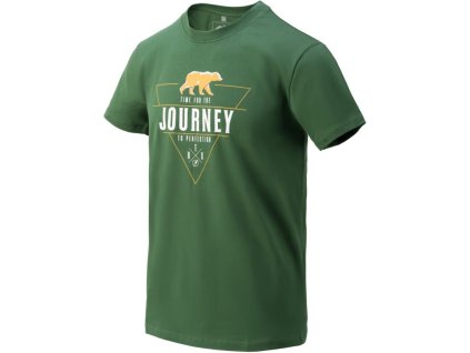 HELIKON Tričko Journey to Perfection - monstera green (TS-JTP-CO-MG)