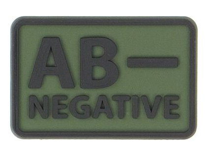 HELIKON 3D PVC Nášivka/Patch AB NEG (set 2ks) - olive green (OD-BLP-RB-02 AB/Rh-)