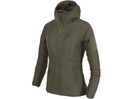 HELIKON Dámska bunda Wolfhound hoodie, Climashield Apex 67g - taiga green (KU-WWH-NL-09)