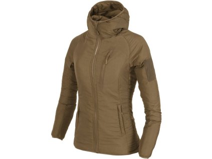 HELIKON Dámska bunda Wolfhound hoodie, Climashield Apex 67g - coyote (KU-WWH-NL-11)