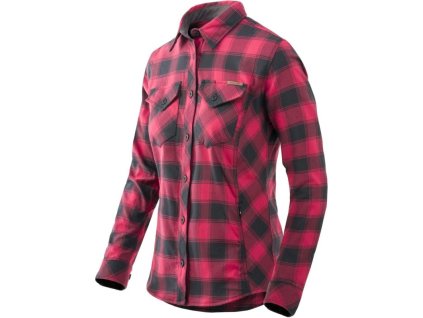HELIKON Dámska blúza Marigold Woman's Shirt - coral crimson checkered (KO-MWS-NS-PH)