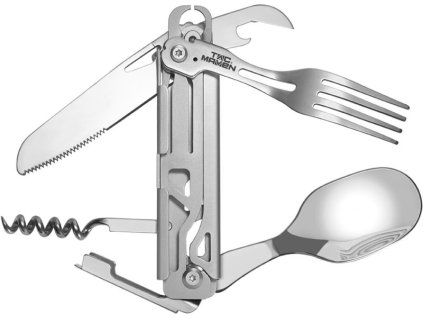 TAC MAVEN Thor Vreckový nožík s príborovým setom - silver (D19010)