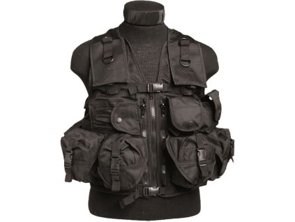 MILTEC Taktická vesta USA - black (10712002)
