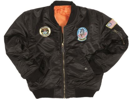 MILTEC Detská letecká bunda MA1 - black (12003502)